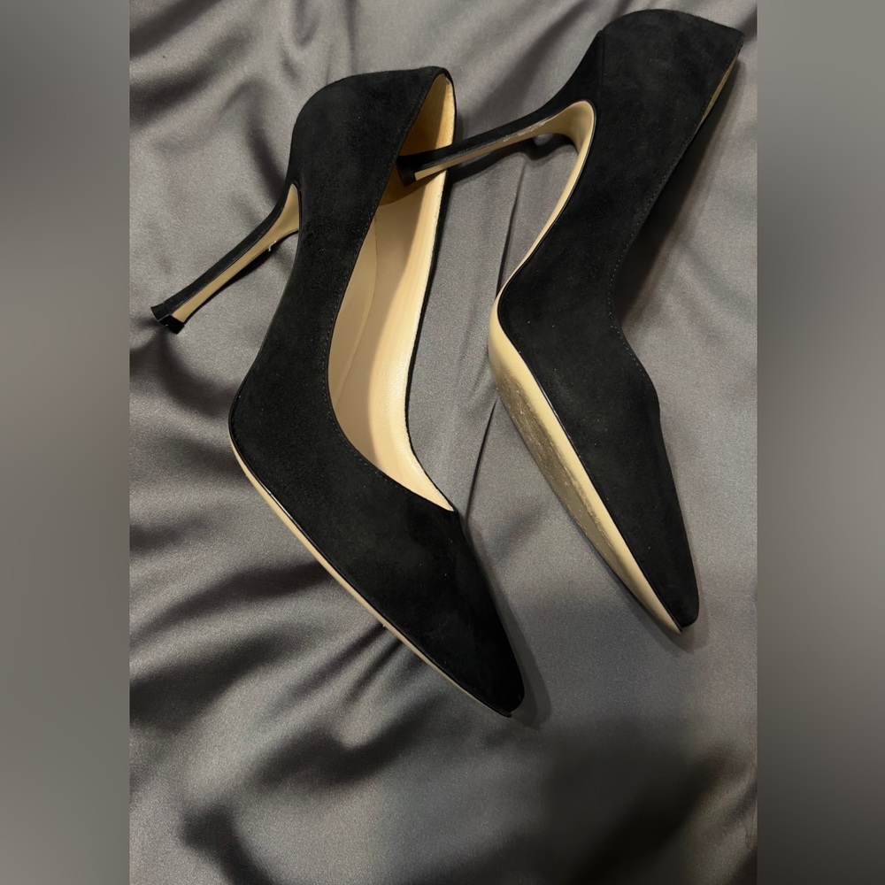 Sergio Rossi Black Suede Pumps Size 37.